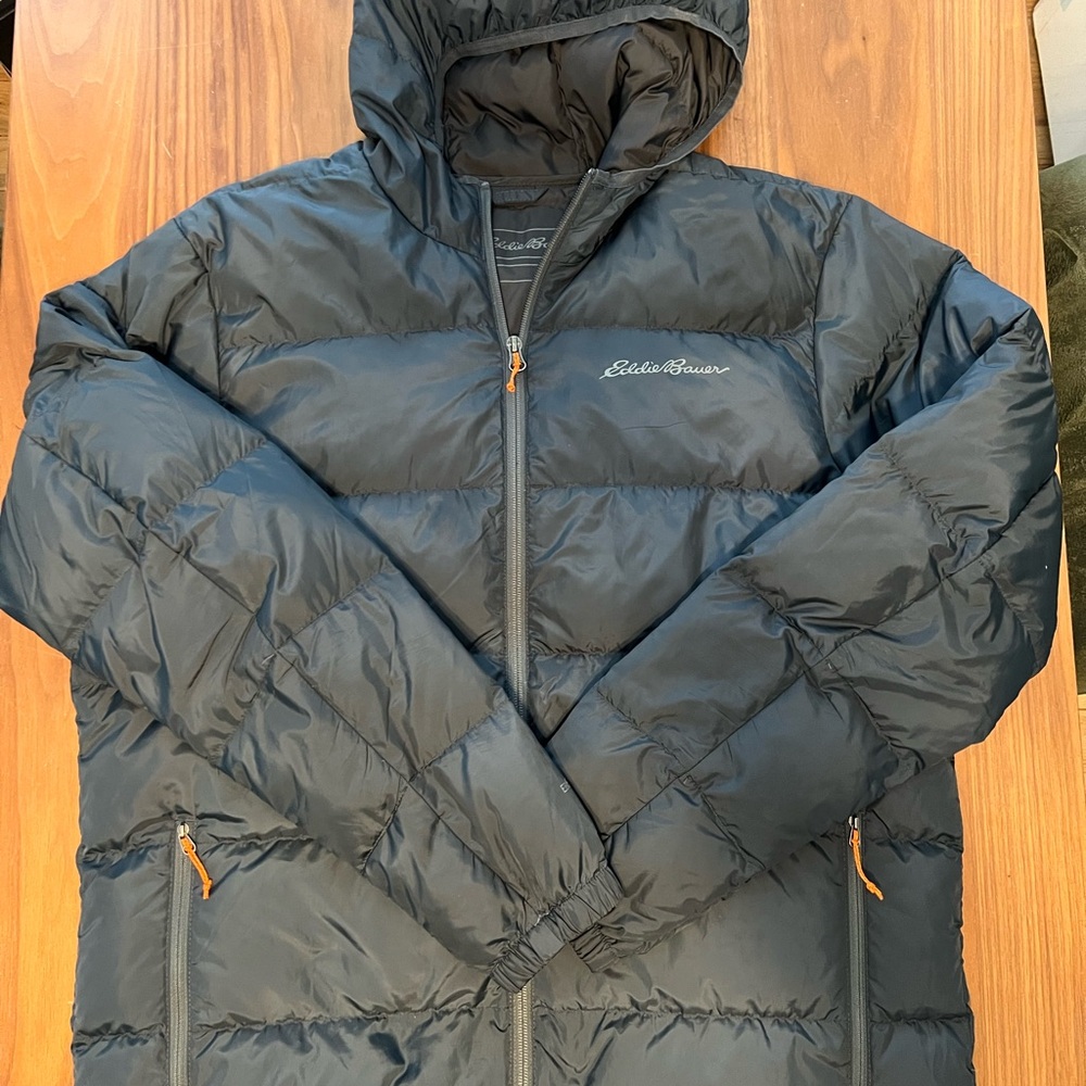 Eddie Bauer  EB650 Down Puffer Hooded Jacket